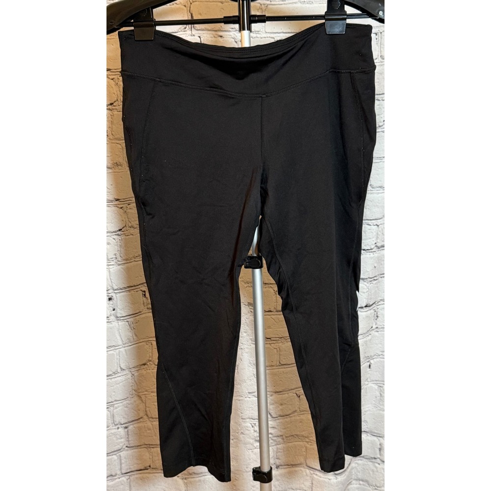 MPG Mondetta Performance Gear Womens Black Cropped Athletic Leggings Size L